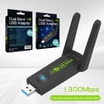 thumbnail image 1 of Tarjeta De Red Inalámbrica Tarjeta de red WiFi de 1300Mbps Antena externa 2.4GHz 5GHz Banda dual para PC portátil Likrtyny Para estrenar, 1 of 9