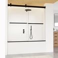 thumbnail image 7 of Marcelo 60" W x 58" H By Pass Tub Door in Brushed Gold with Clear Glass, 7 of 7