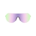 thumbnail image 3 of Hurley Miami - HSL2004PS_516, shield sunglass, silver frame & smoke solid w/ lilac mirror polarized lens + ar coating, 3 of 5