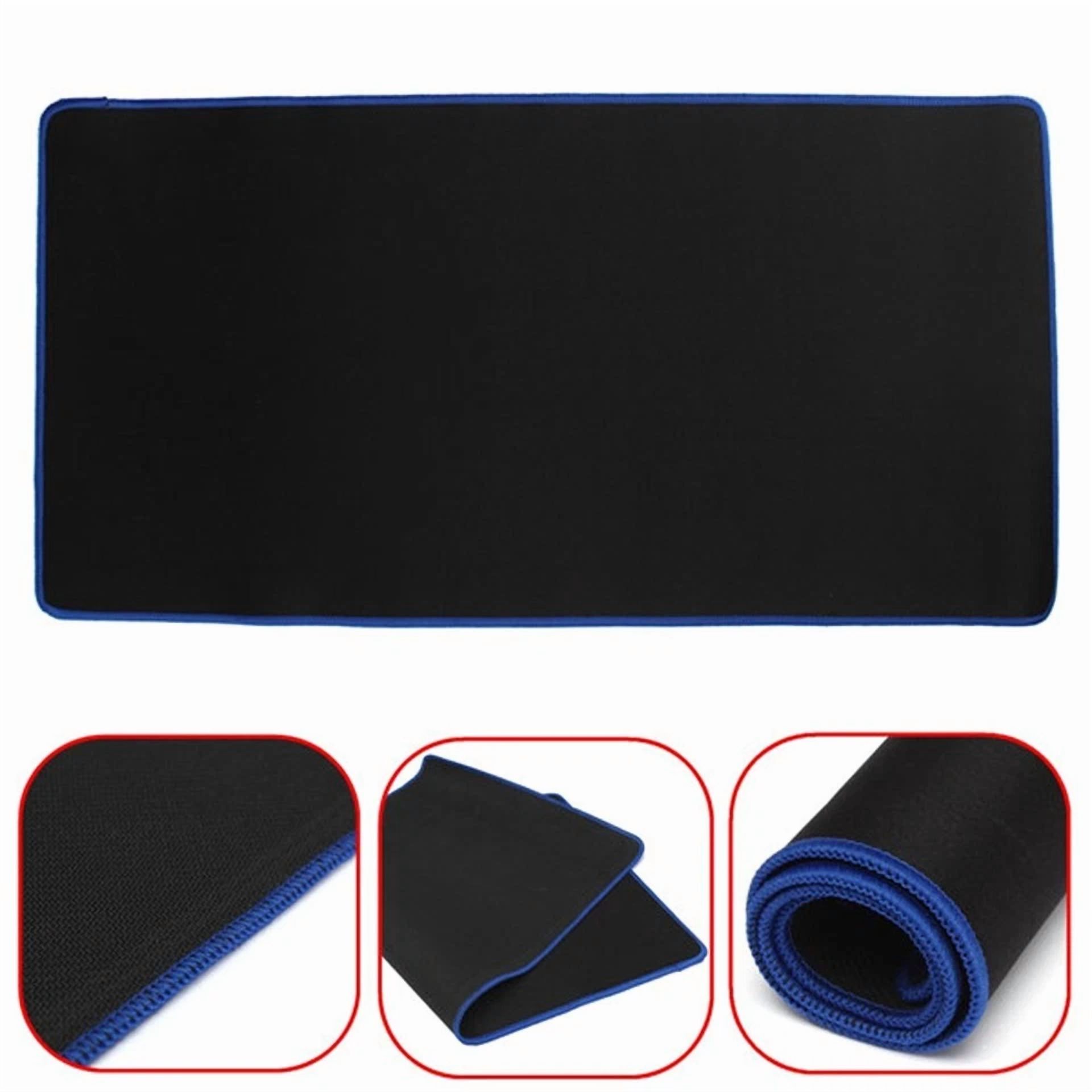 PRIME- 28.6*11.8Inch Large Blue Edge Pc Laptop Computer Rubber Gaming Mouse Pad Mat