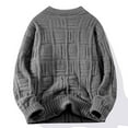 thumbnail image 4 of Wancir 2025 Chunky Knitting Sweater Pullover for Men Casual V Neck Jumpers Long Sleeve Oversized Sweaters Thermal Knit Tops, 4 of 4