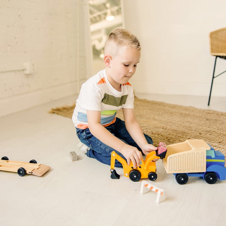 Melissa & Doug Wooden Dump Truck & Loader Construction Set photo 5