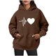 thumbnail image 1 of WILLBEST Sudadera con Capucha y Cordón Ajustable, Estilo Casual, para Mujer, Ideal para Otoño E Invierno, Perfecta para Actividades Al Aire Libre Tallas Grandes, con Estampado de Letras Chica​​, 1 of 6