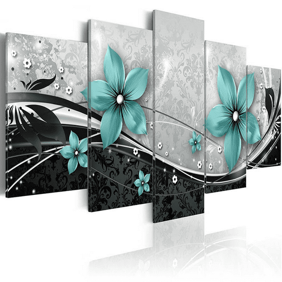 5 uds flor moderna lienzo pintura pared arte hogar Decoración imagen impresión decoración conjunto UHUSE mural
