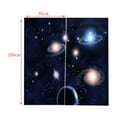 thumbnail image 4 of GUOOL 2Pc/Set Window Bath Curtain Drape Shade with Hook - Scenery Theme Galaxy, 4 of 4