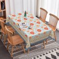 thumbnail image 7 of Vintage Light Sky Blue Floral Rectangle Tablecloth,Waterproof Stain Resistant Table Cover for Holiday Kitchen Dining Room Decor,60x102 Inch, 7 of 7