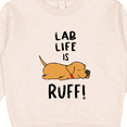 thumbnail image 3 of Inktastic Lab Life is Ruff Yellow Lab Toddler Sweatshirt, 3 of 4