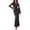 black, variant on Women's Floral Bodycon Maxi Dress Spring Elegant Mesh Long Sleeve Formal Wedding Guest Cocktail Dresses