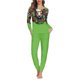 thumbnail image 1 of Conjunto de pijama con temática navideña para mujer, ropa de dormir de dos piezas, de manga larga, holgada e informal, 1 of 4