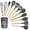 Gray, variant on Aa2Zee 12 piece Premium Food-Grade Silicone Utensil/Kitchenware Set with Wooden Handles, Green - SIUTL12PCGRN