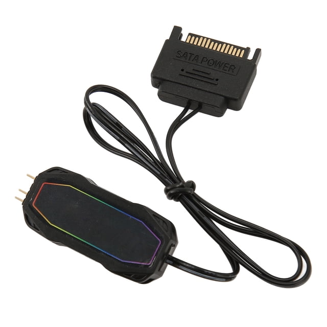 Contrôleur 5v ARGB Alimentation 5v 3Pin Vitesse Auto-Ajustable Luminosité Mini Ventilateurs PC ARGB