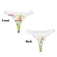 thumbnail image 3 of Balery Plants and Insects Tangas de Algodón para Mujer con Estampado – Ropa Interior Sexy, Transpirable, G-string-3X-Large, 3 of 6
