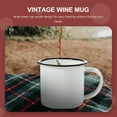 thumbnail image 4 of 2 Pcs Enamel Shot Glass Set Mini Camping Mug Metal Travel Coffee Cup, 4 of 6