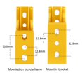 thumbnail image 3 of qifei Folding Bicycle Light Converter Front Pack Extension Bracket For Brompton, 3 of 9