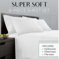 thumbnail image 2 of Danjor Linens Juego de sábanas tamaño Queen para personas que duermen calientes Sábanas premium de hotel con 4 fundas de almohada Microfibra cepillada liviana Bolsillos profundos Refrigeración transpi, 2 of 6