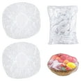 thumbnail image 1 of Funda elástica grande reutilizable para cuencos con plástico PE elástico para almacenar alimentos, para sobras y preparación de comidas, bolsa extraíble para el hogar, para montar en la pared, 100, 1 of 8