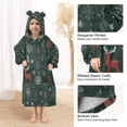 thumbnail image 4 of BZSMCE Wearable Blanket Hoodie Fashion Deer and Snowflakes Home Wear, 4 of 7