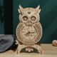 thumbnail image 1 of 3D Wooden Puzzle Owl Clock Model Kit, Home Decoration，birthday Gift For Boys And Girls, 1 of 4