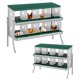 thumbnail image 1 of QinaQin Caja nido para gallinas de 6, 8 o 10 compartimentos con patas de soporte, diseño fácil de limpiar e instalar para proteger huevos, 1 of 7