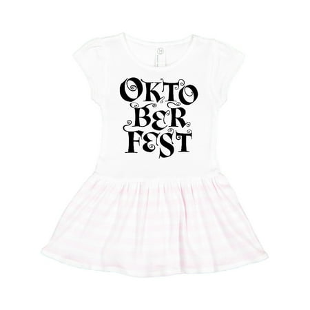 

Inktastic Oktoberfest letters Gift Toddler Girl Dress