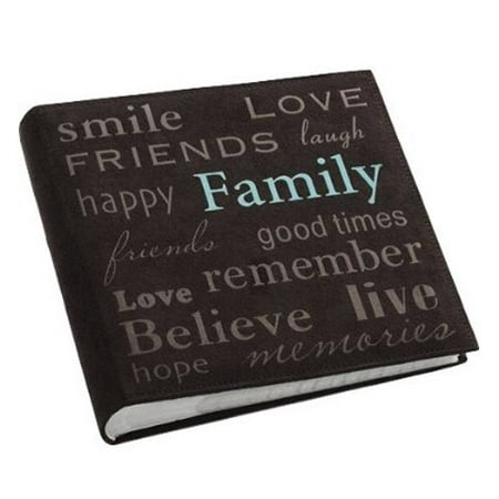 - Pioneer Faux Brown Suede Photo Album, 200 Photos, 4 x 6 Inches