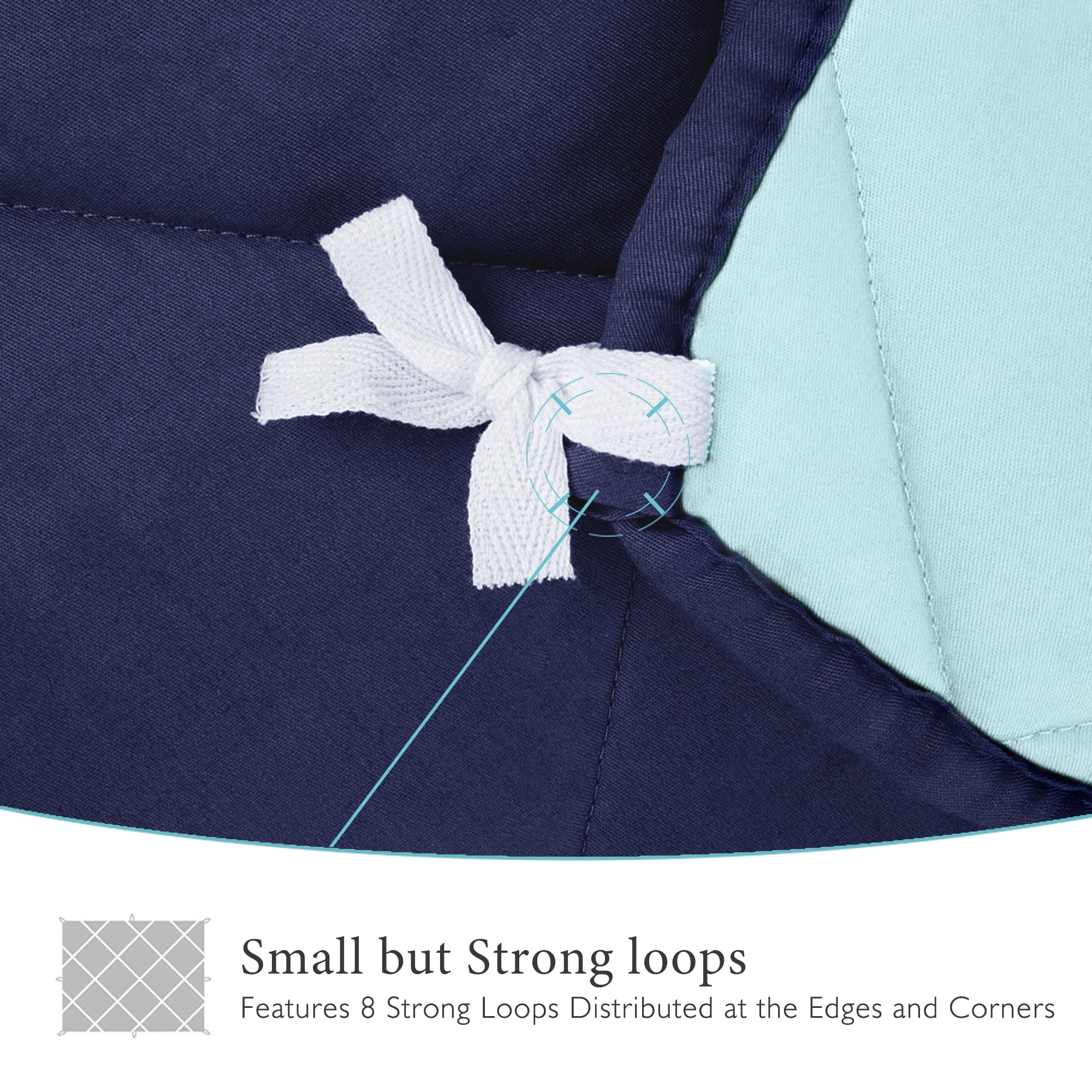 Weighted Blanket (48" x 72",15 lbs) Microfiber Heavy Blanket to Improve Sleep for People With Anxiety