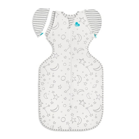 Love To Dream Sac de Transition Emmaillotage Bambou 1.0 TOG - Crème Lune & Étoiles (Moyen, 13-19 lbs)