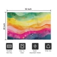 thumbnail image 5 of Colorful Tie Dye Wave Pattern Door Rugs,Washable Non Slip Door Mats Indoor,Decorative Door Mats,Entry Mat Indoor for Entrance,Bedroom,Kitchen,Bathroom,20"x32", 5 of 6