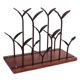 thumbnail image 2 of Soporte De Exhibición De Hierro De Alta Calidad Soporte Elegante Para Vino, Almacenamiento De Vino, Mostrador De Barras Para Familias De Cocina Cergrey Bronce, 2 of 8