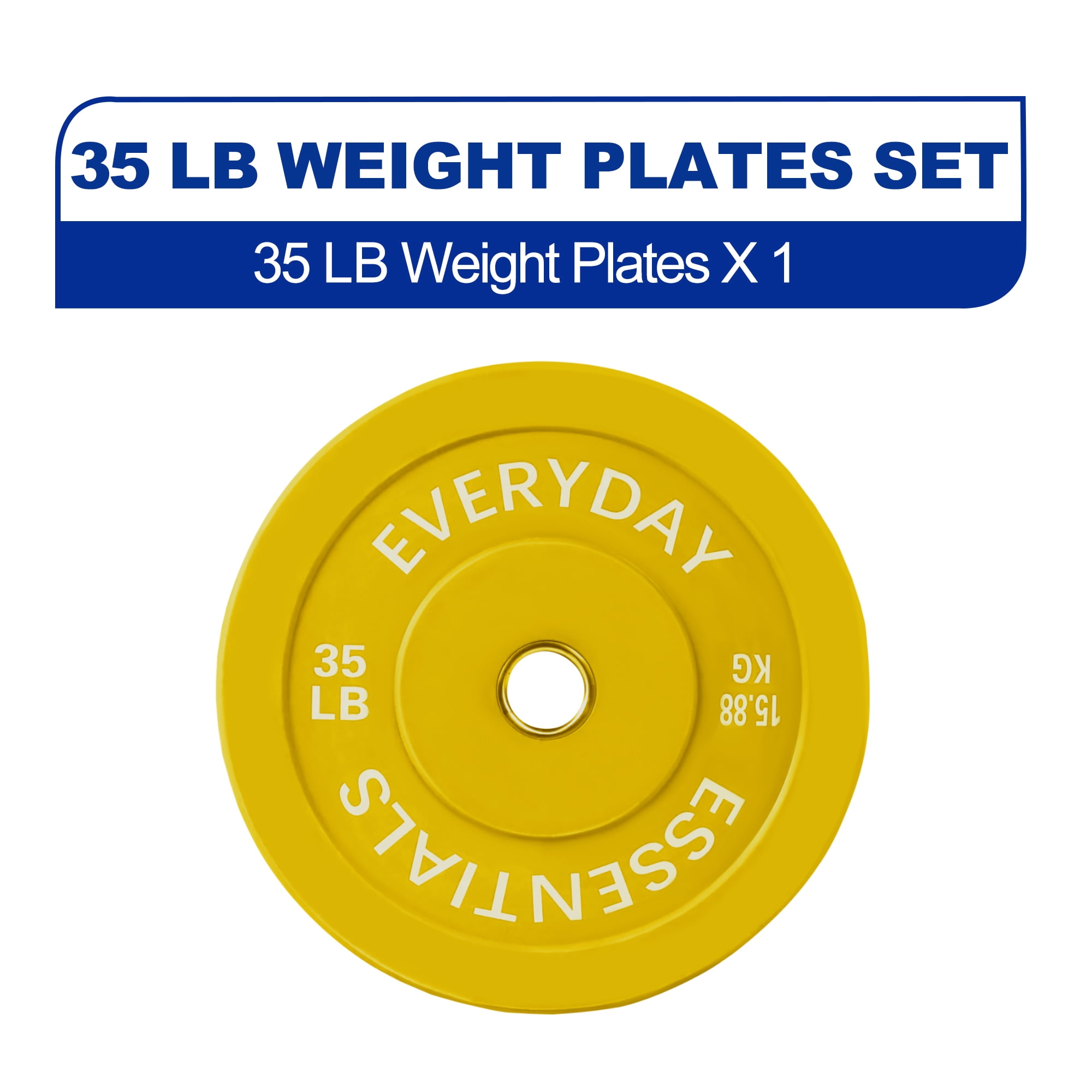 BalanceFrom Olympic Bumper Plate Weight Plate with Steel Hub, Colored, 210 lbs Set