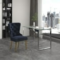 thumbnail image 4 of Console/Bureau en Acier Inoxydable et Verre - Argent, 4 of 7
