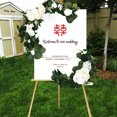 thumbnail image 3 of 2 Set Wedding Floral Decorations, Rose Shape Lifelike Vivid Color  Welcome Flower Decorations, 3 of 8