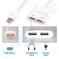 thumbnail image 3 of Adaptateur Chargeur Universel USB Type-C vers USB Type-C à 2 Ports Convertisseur Mâle vers Femelle, 3 of 5