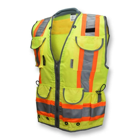 Radians SV55-2ZGD Class 2 Woven Two Tone Green Engineer's Safety Vest