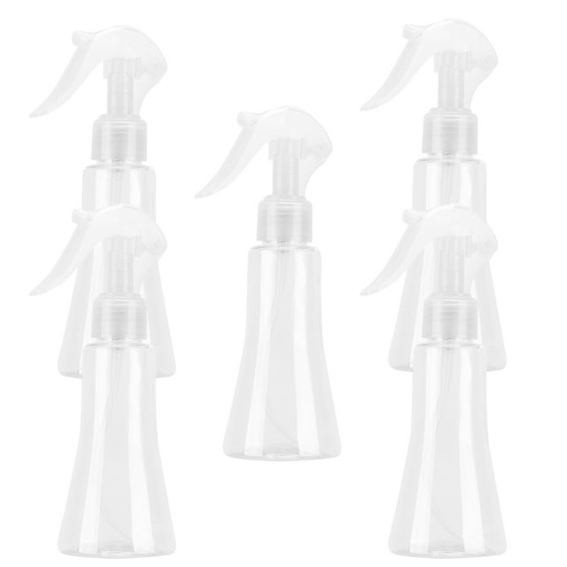 MasteelfCA 5pcs 150ml Spray Bottle with Convenient Pump Refillable Subpackaging Bottle Fine Mist Sprayer Set(Transparent)