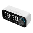 thumbnail image 1 of QualitChoice Alarm Clock Timing Device Wireless Speaker Large Screen Fine Workmanship Space Saving Multifunctional Home Supplies White White, 1 of 6