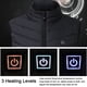 thumbnail image 5 of Chaleco calefaccionado para hombres y mujeres, chaleco calefactor eléctrico de invierno de 9 zonas, 5 of 8