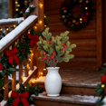 thumbnail image 5 of Gleefy Artificial Red Berry Christmas Branch, Faux Winter Branch Bunch for Vase, Table Centerpiece, Mantel, Indoor Home Decor, 5 of 7