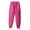 Hot Pink, variant on Womens Pants Women's Winter Loose Pockets With Zippered High Waisted Plush And Thick Insulation Cotton Pants