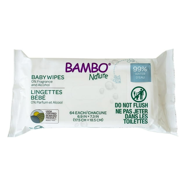Toallitas húmedas para bebé Bambo Nature, 768 unidades, aloe hidratante