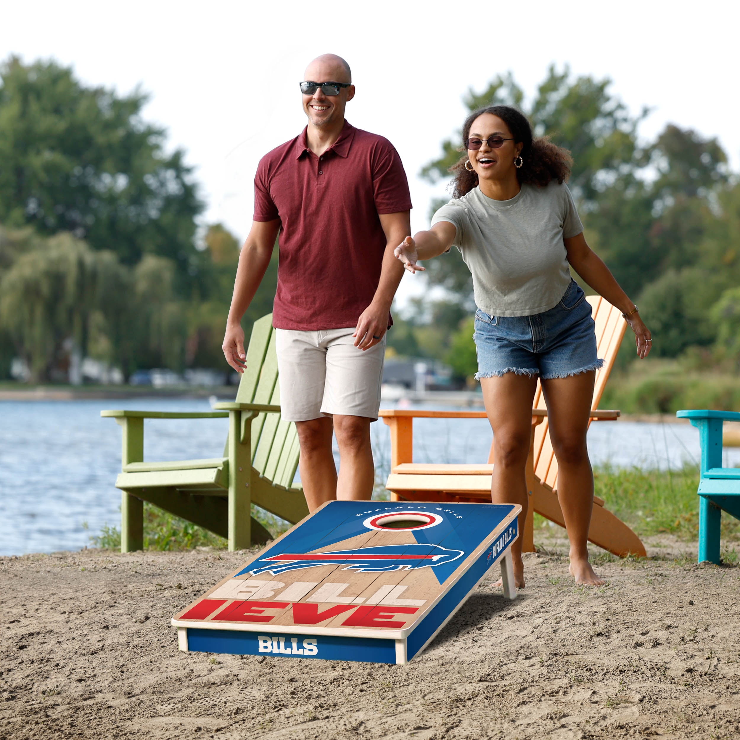 YouTheFan NFL Buffalo Bills 2x4 Slogan Series Cornhole