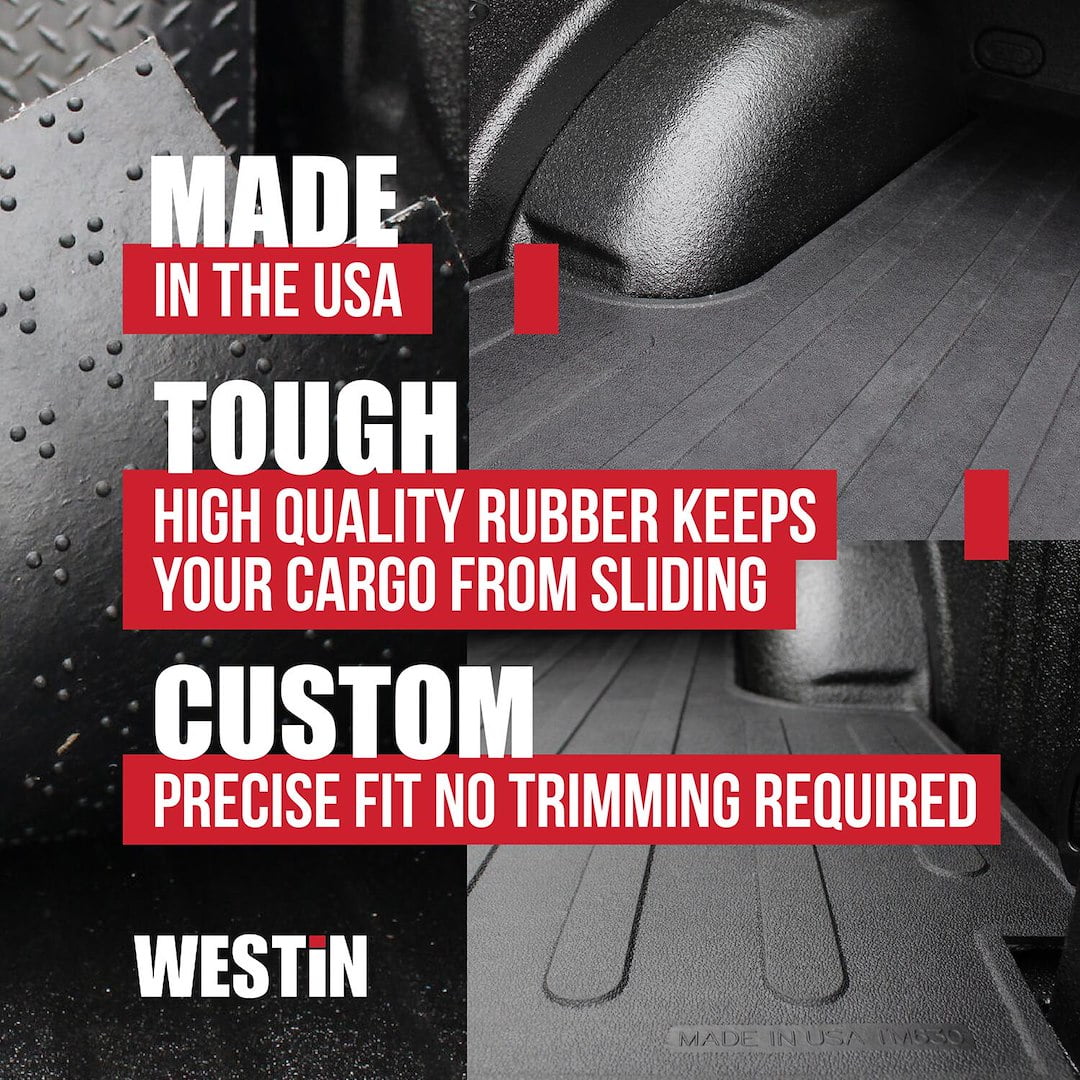 Westin 50 6415 Black Rubber Truck Bed Mat Fits 2017 2021 F 250 F 350 Super Duty