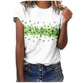 thumbnail image 4 of Otvok Womens Casual St. Patrick'S Day Printed T-Shirt Round Neck Short Sleeve Tops, 4 of 6