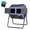 Dark Blue, variant on Werph Compost Bin Dual Dual Chamber Compost Tumbler, 43 Gallon Compost Tumbler Outdoor with 2 Sliding Doors, Heavy Duty Tumbling Rotating Composter Bin