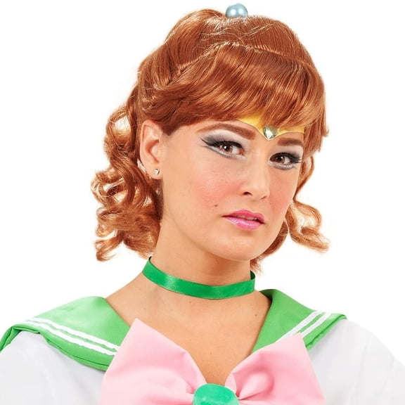 Seasonal Visions Sailor Moon Jupiter Costume Wig One Size Unisex