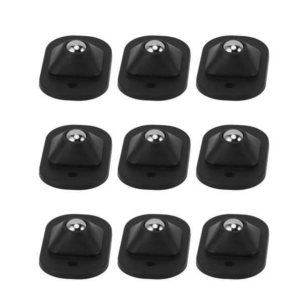 12 Pcs Ruedas De Lanzador Auto Adhesivo, Mini Ruedas Giratorias De 360 grados Polea Pegajosa Giratoria Para Muebles De Muebles De Caja De Almacenamiento Polea Universal De