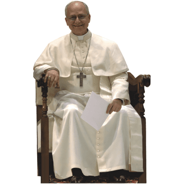 H48846 Pope Leo XIV Sitting Chair Cardboard Cutout Standee Standup