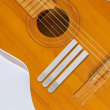 RENACLIPY Guitar Nut Slotting Files 3 Pieces Metal for Acoustic Electric Bass Mandolin String Instrument Repair