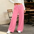 thumbnail image 4 of Purcolt Womens Athletic Pants Casual Drawstring Elastic Waist Wide Leg Sweatpants Comfort Loose Fit Trousers with Pockets for Running Workout Gym, 4 of 9