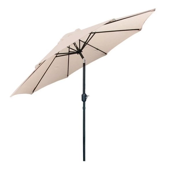 Sombrilla Plegable CJR Para Exterior Jardin Playa Manivela 2.7m azul marino